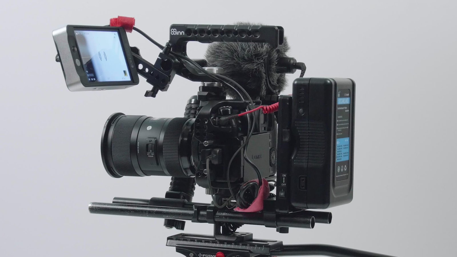 RENTA KIT LUMIX GH5 II – Cine “Run & Gun” (con cage, rig y 2 LENTES primes)LUMIX GH5II VLOG L – 10 BIT 4:2:2 ALL I 6K