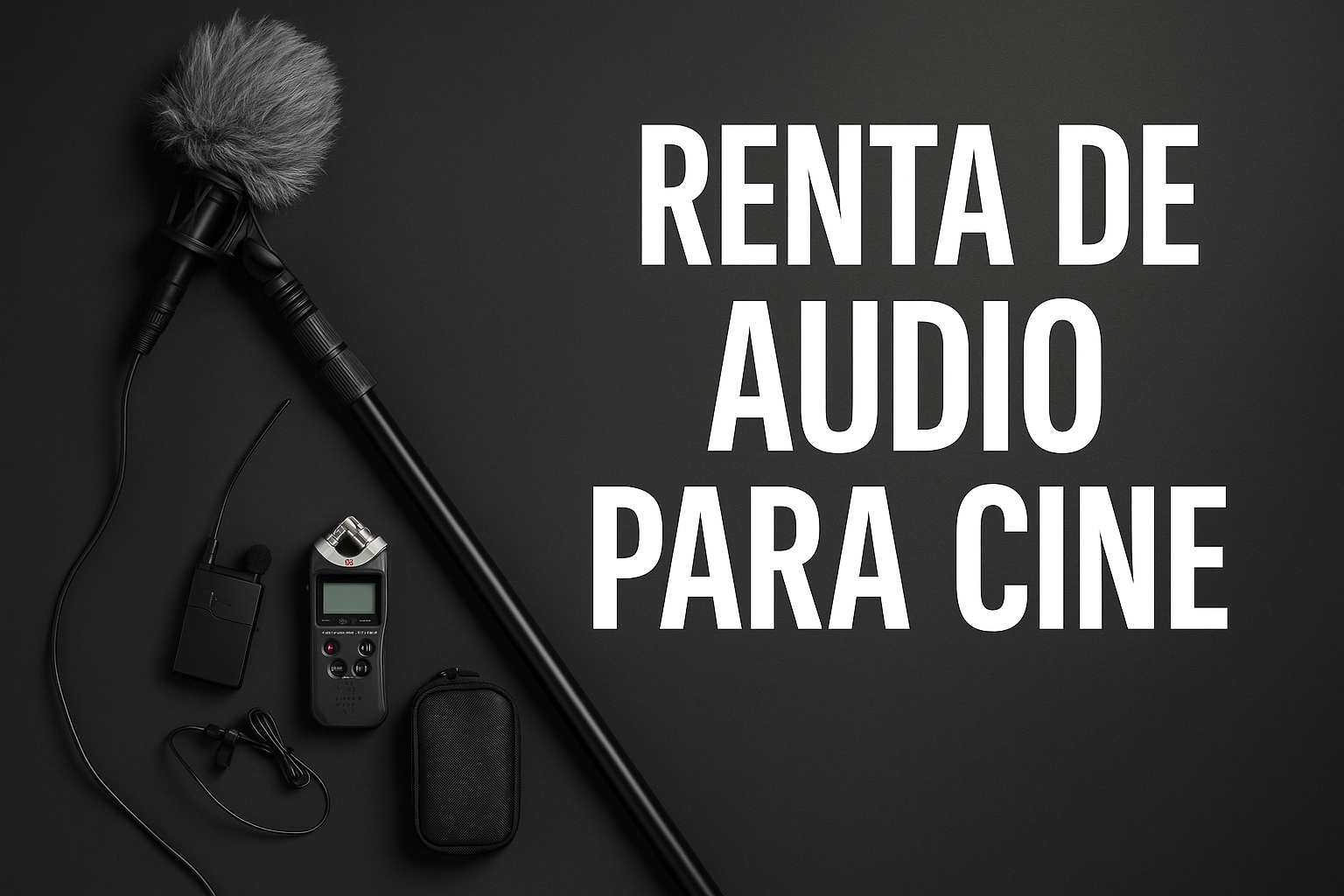 RENTA DE AUDIO PARA CINE – KIT BOOM + LAVALIER + GRABADORA H1
